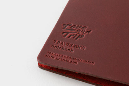 TRAVELER'S Notebook - Passport Size - Love and Trip Red