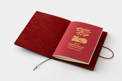 TRAVELER'S Notebook - Passport Size - Love and Trip Red