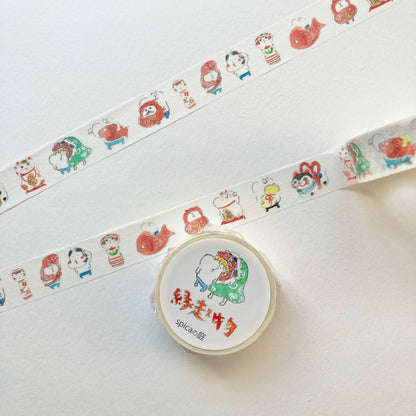 Spica Garden Washi Tape - muu-chan Series - Lucky Charm