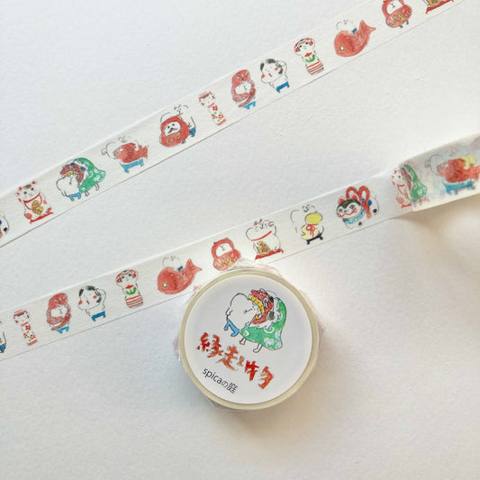 Spica Garden Washi Tape - muu-chan Series - Lucky Charm