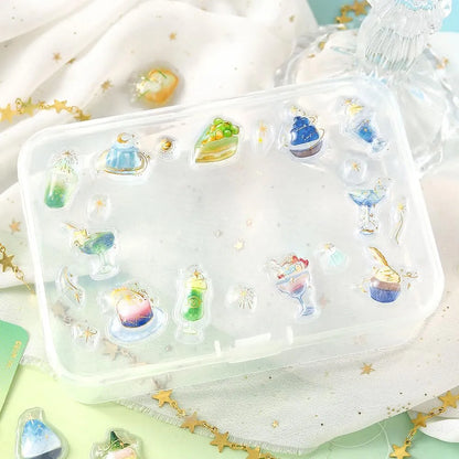 BGM Kyururun 3D Sticker Sheet - Café À la Mode - Magic