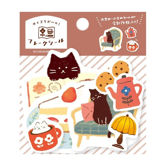 Furukawashiko Watashi-Biyori Flake Sticker - Mama Tea Time