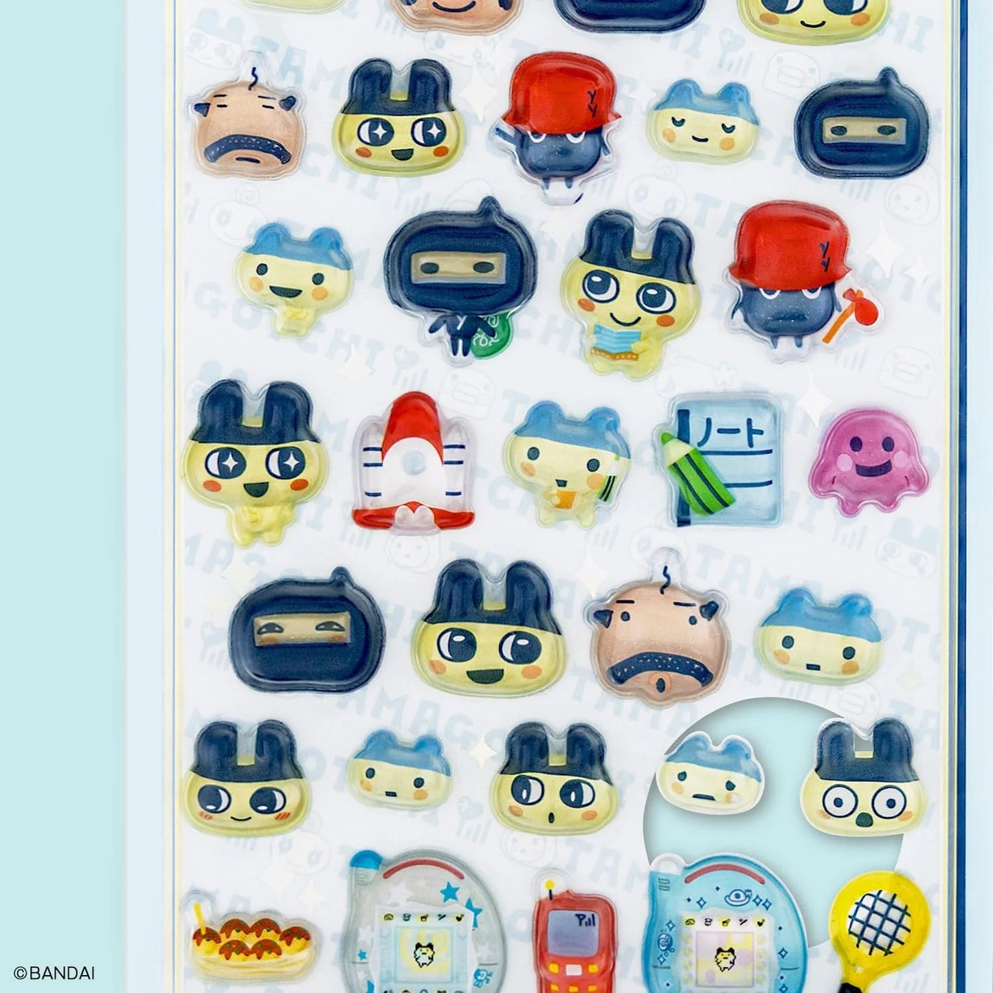 Tamagotchi Bonbon Drop 3D Stickers - Mametchi