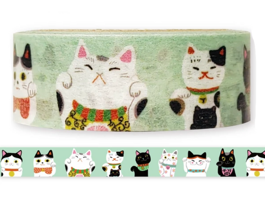Shinzi Katoh Washi Tape - Nichinichi - Maneki Neko