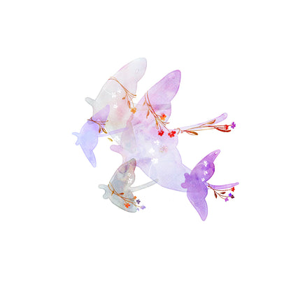 mikan manta - Transparent Sticker - Mantas Flying