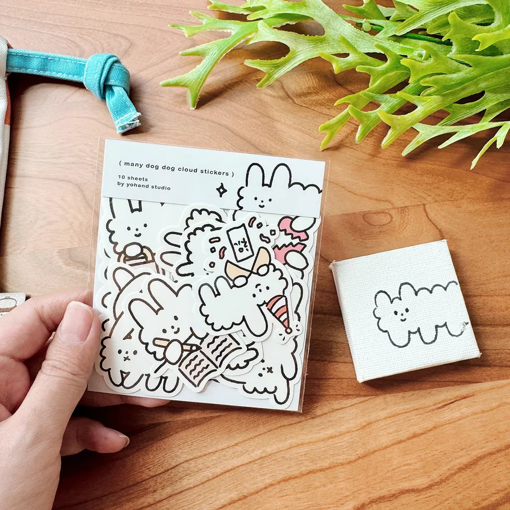 Yohand Studio Vinyl Sticker Pack - Many Dog Clouds