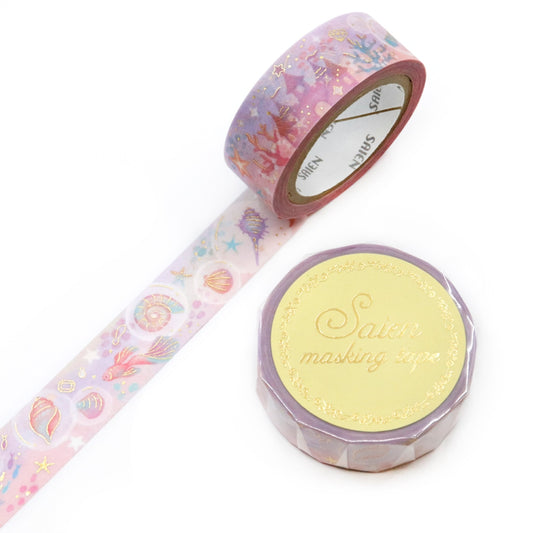Saien - Glitter Washi Tape - Marine Utopia