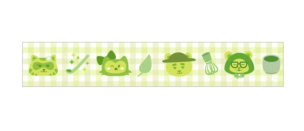 Designed by Steph! - Matcha Fo'rest Pals Washi Tape
