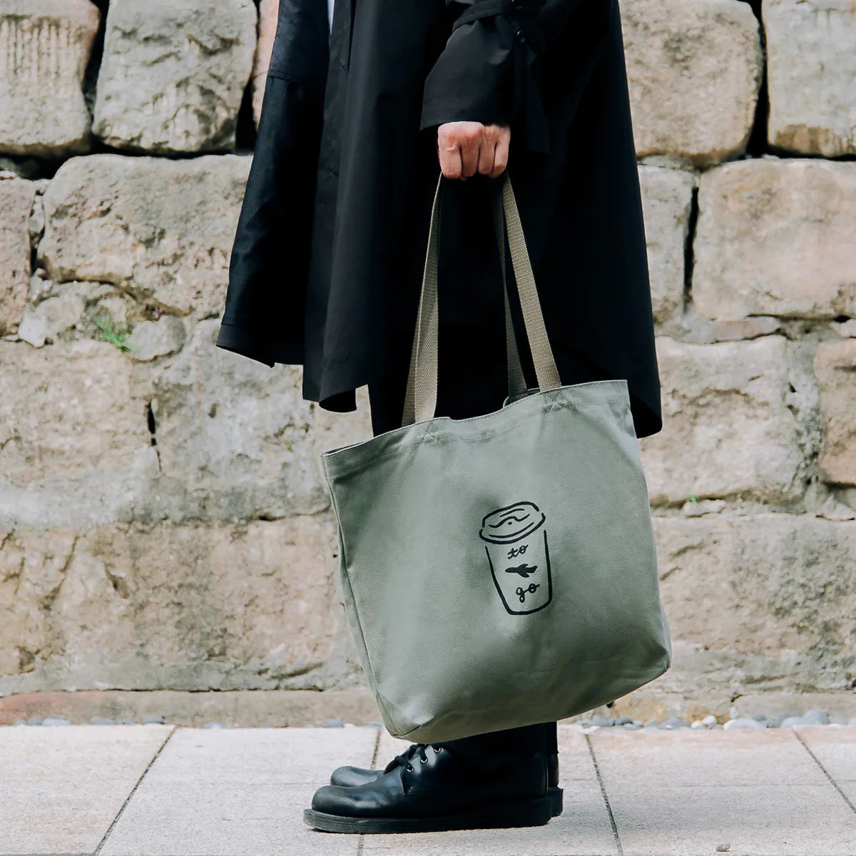 WHOSMiNG Tote Bag - Travel & Coffee Series - Matcha