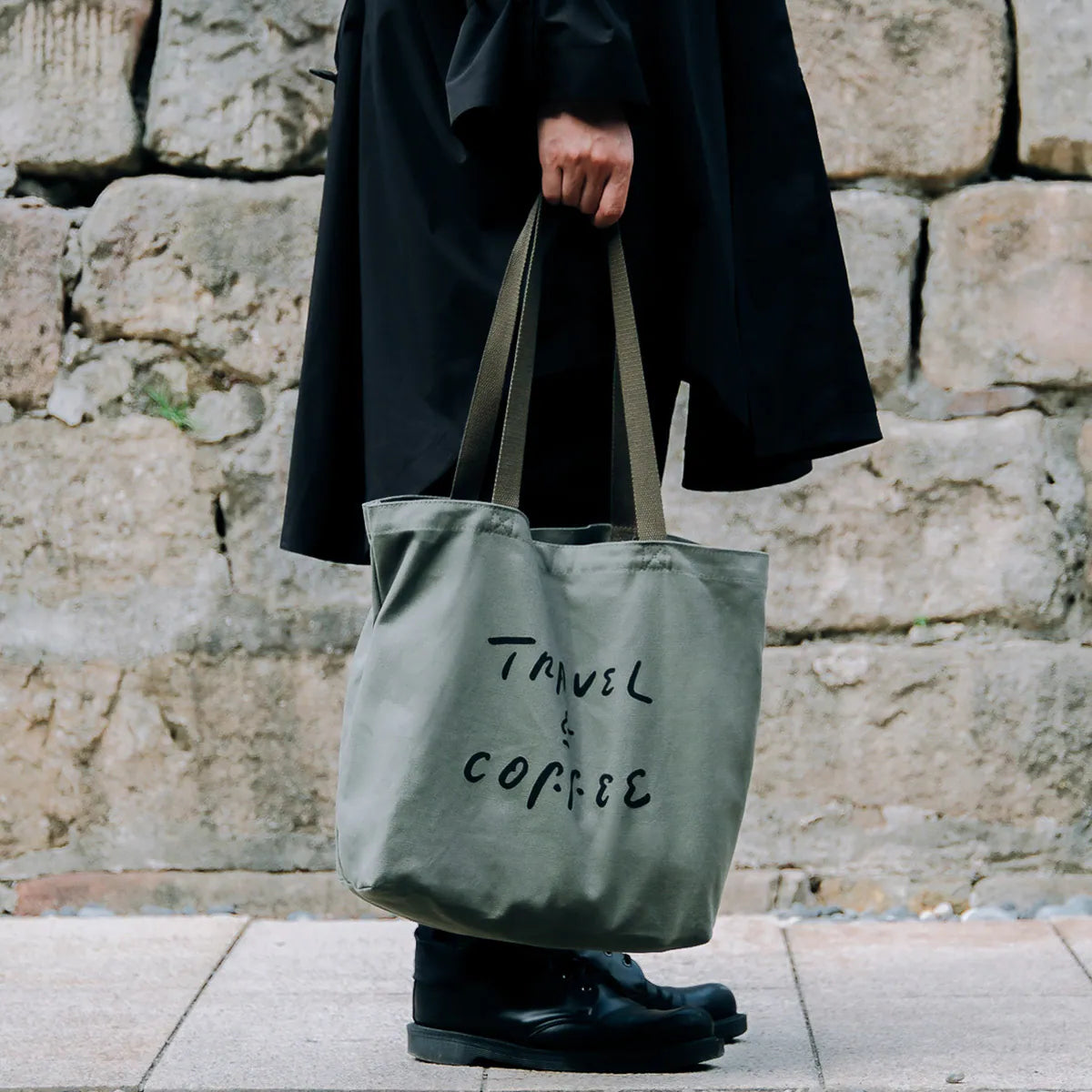 WHOSMiNG Tote Bag - Travel & Coffee Series - Matcha