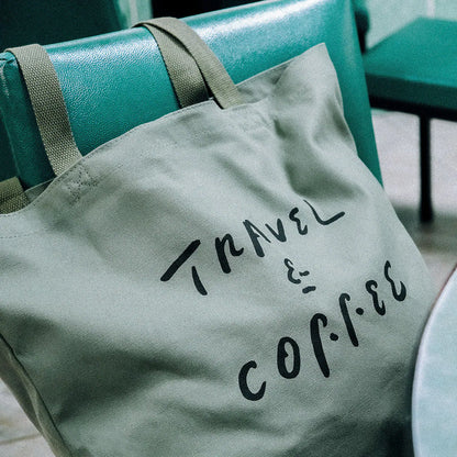 WHOSMiNG Tote Bag - Travel & Coffee Series - Matcha