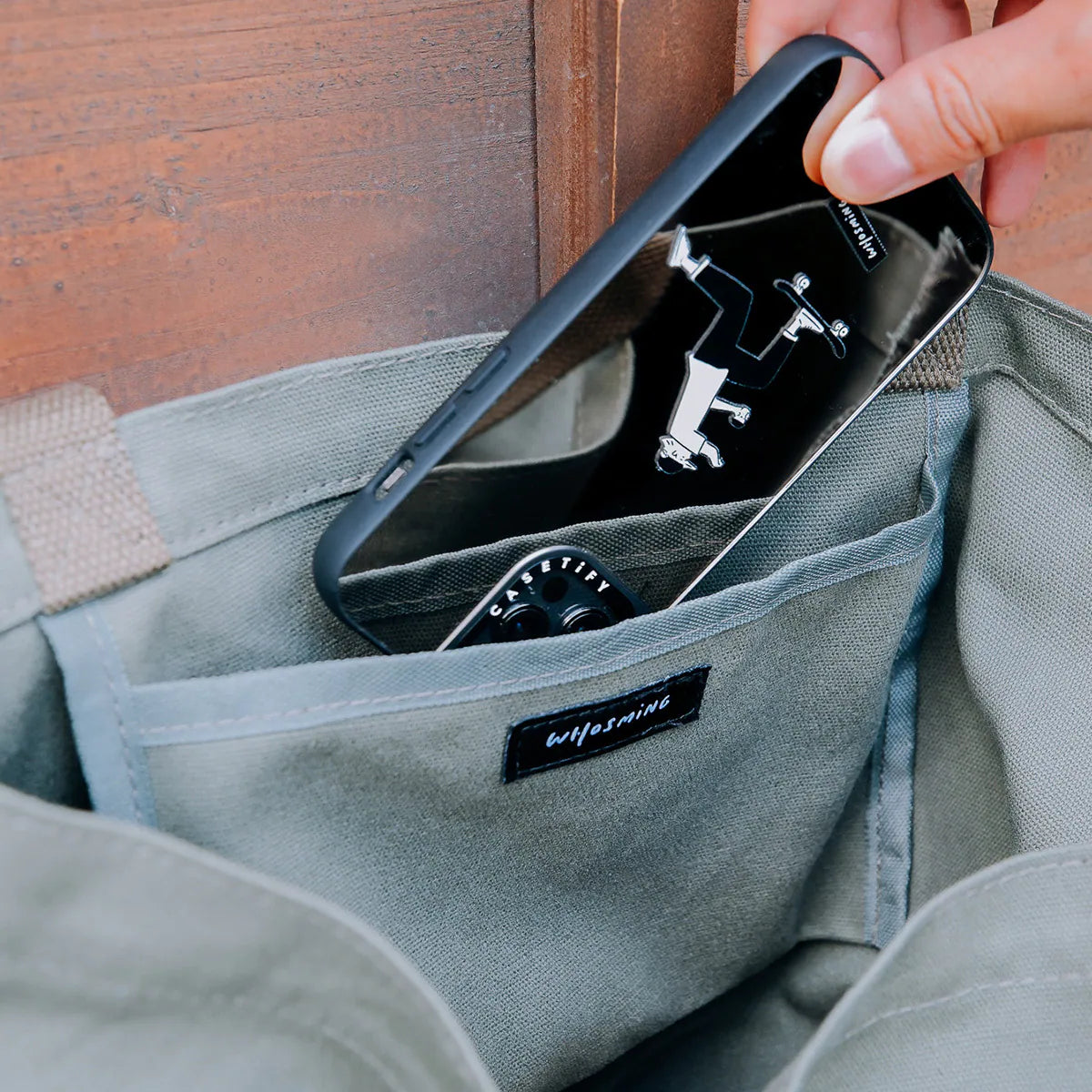 WHOSMiNG Tote Bag - Travel & Coffee Series - Matcha