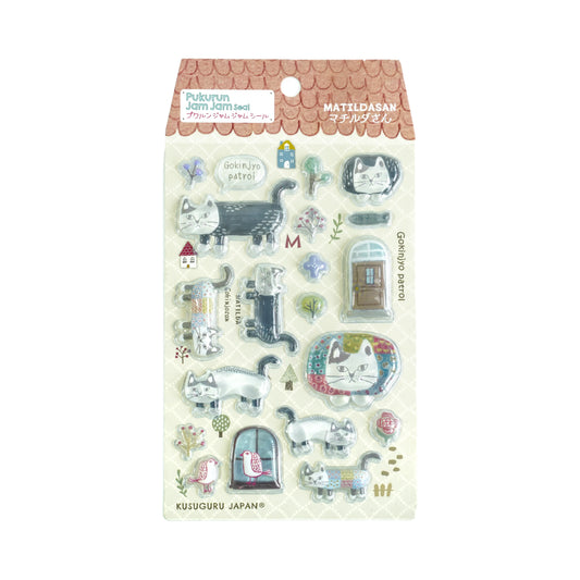 Kusuguru Japan - Pukurun Jam Jam Seal 3D Stickers - Matilda-san