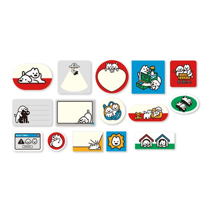 Frontier - Creators Circus Flake Stickers - Matsui Dogs