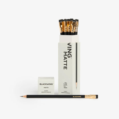 Blackwing Matte Pencils - Black (Set of 12)