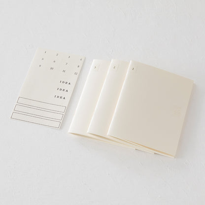 MD Notebook Light - A6, Blank (Set of 3)
