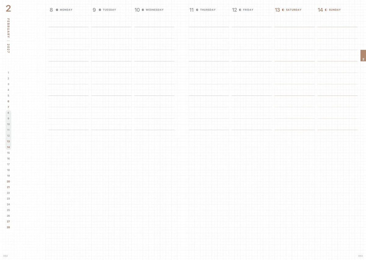 Take A Note - 2027 Medium Weeks Planner - B6