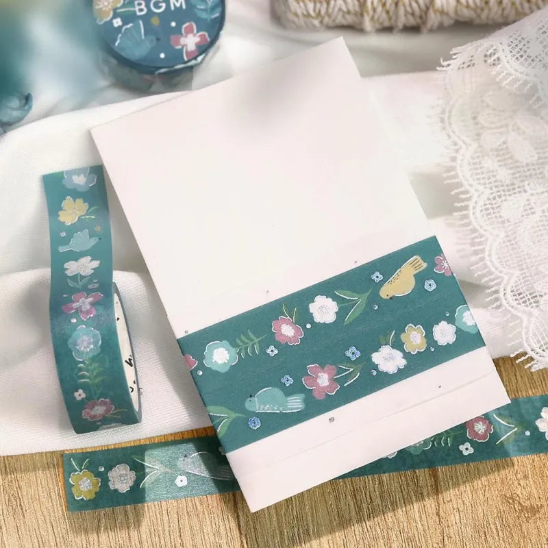 BGM Foil Washi Tape - Nordic Forest Series - Melody of Flowers