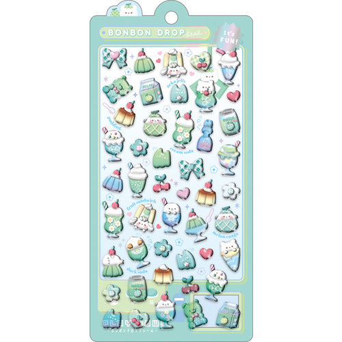 Q-LIA - Bonbon Drop 3D Stickers - Melon