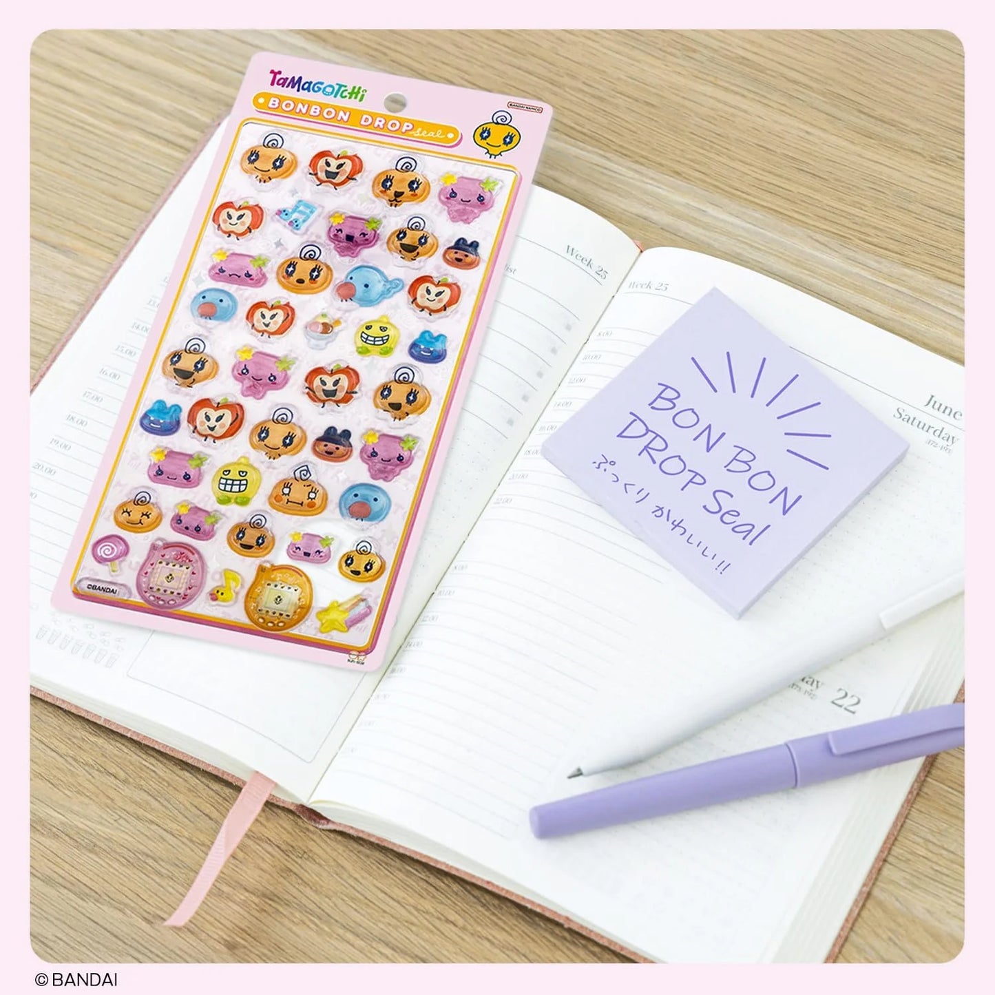 Tamagotchi Bonbon Drop 3D Stickers - Memetchi
