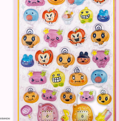 Tamagotchi Bonbon Drop 3D Stickers - Memetchi
