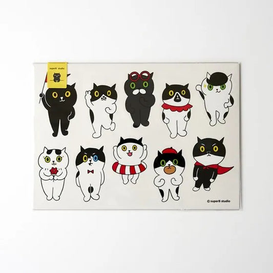 superB studio - Sticker Sheet - Meow Barber