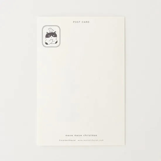 Market the Cat - Postcard - Meow Meow Christmas