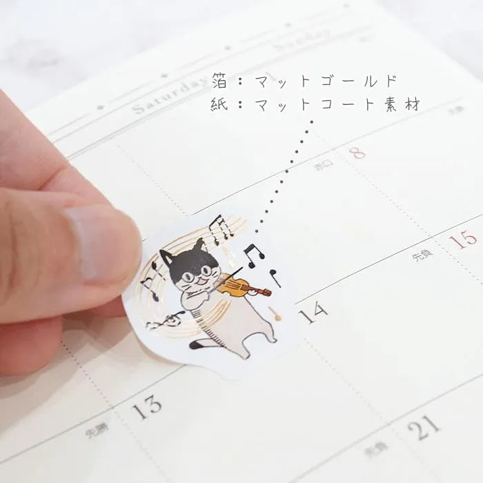 Shinzi Katoh Kirapika Flake Stickers - Meowphonic Orchestra