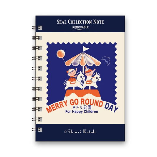 Shinzi Katoh Sticker Notebook - Merry Go Round Day