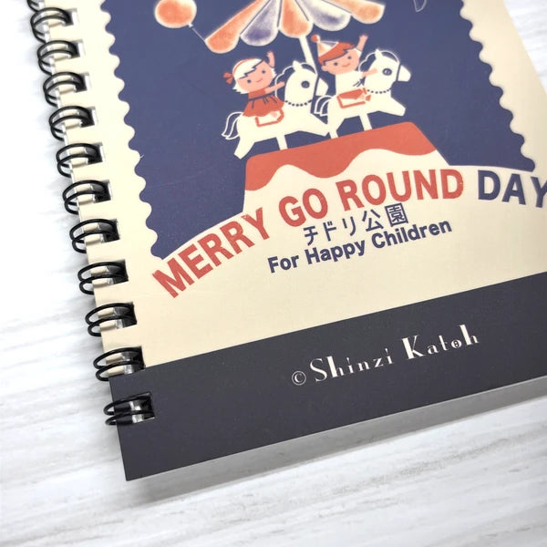 Shinzi Katoh Sticker Notebook - Merry Go Round Day