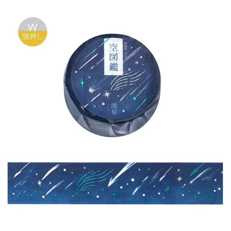 BGM Foil Washi Tape - Sora Zukan Vol. 2 Series - Meteor