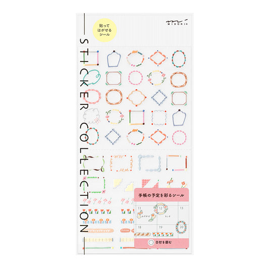 Midori Planner Sticker Sheet - Date Circle Decorative