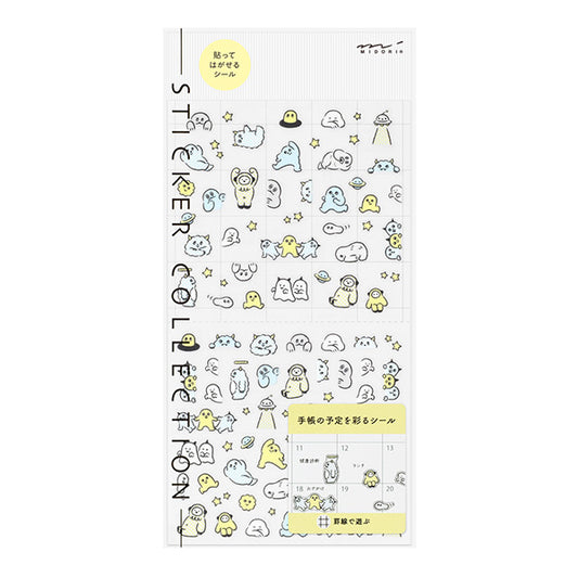 Midori Planner Sticker Sheet - Lined Monster