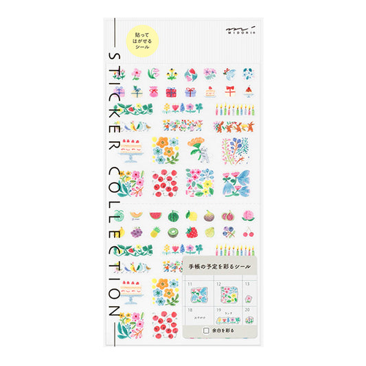 Midori Planner Sticker Sheet - Margin Flower