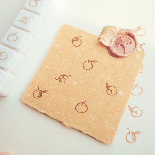mikan manta - 6 in 1 Button Stamp  - Mikans