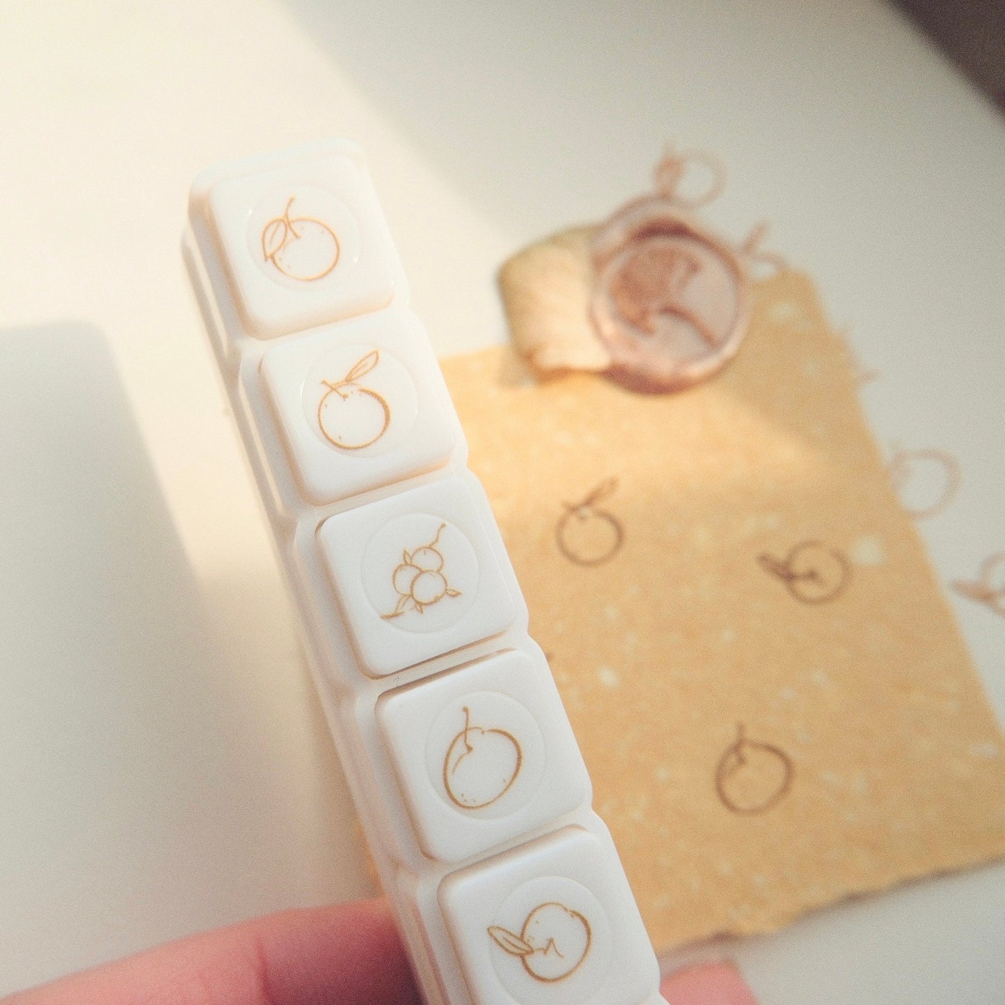 mikan manta - 6 in 1 Button Stamp  - Mikans