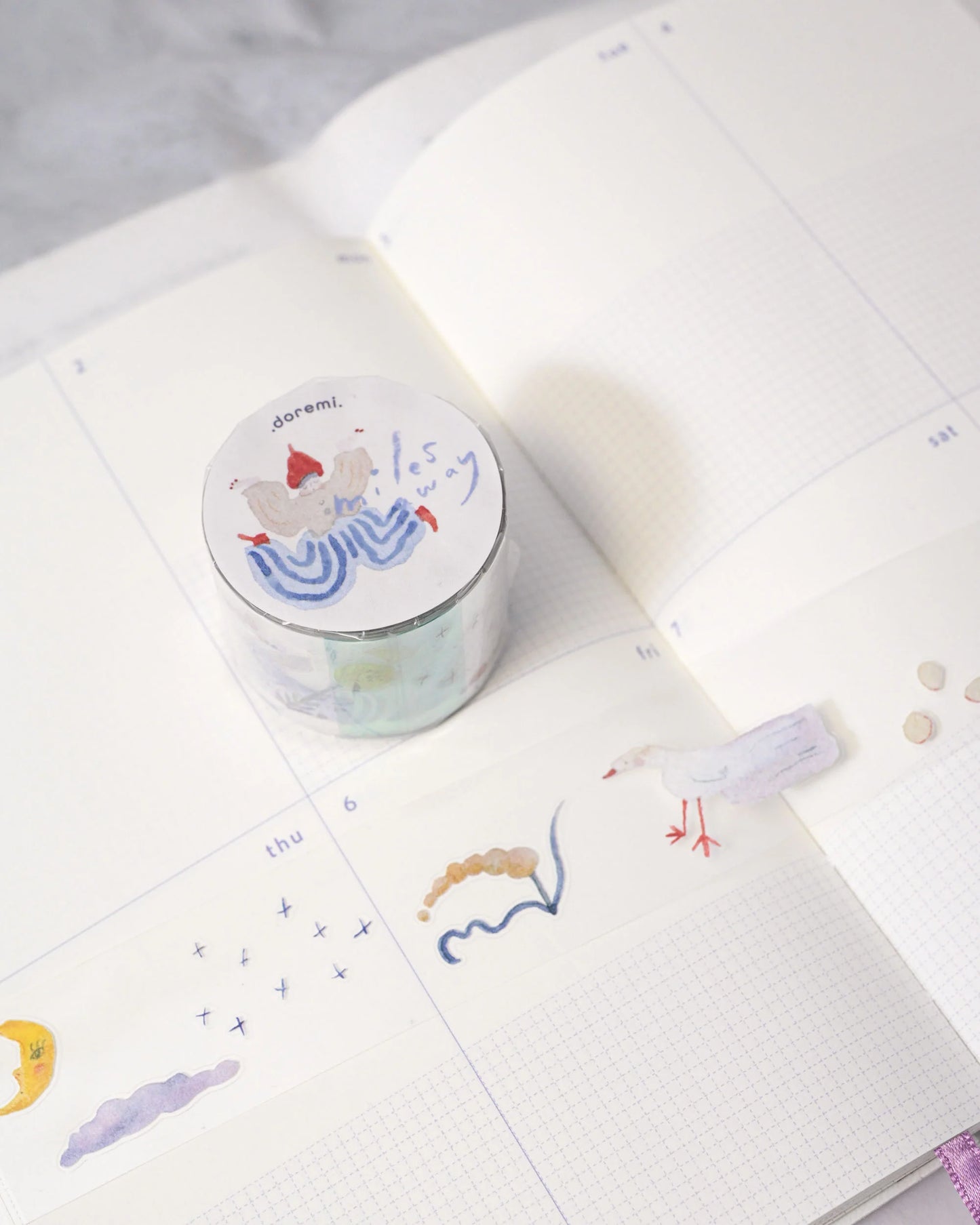 dodolulu - Kiss-Cut Clear Sticker Roll - .doremi. Collection - Miles Away