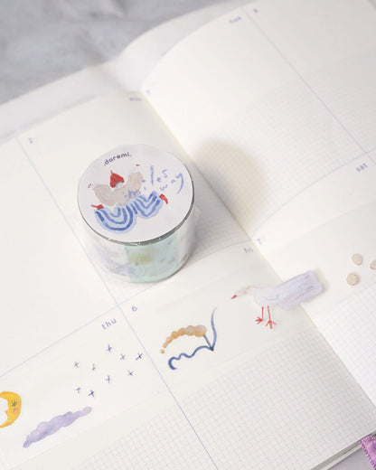 dodolulu - Kiss-Cut Clear Sticker Roll - .doremi. Collection - Miles Away