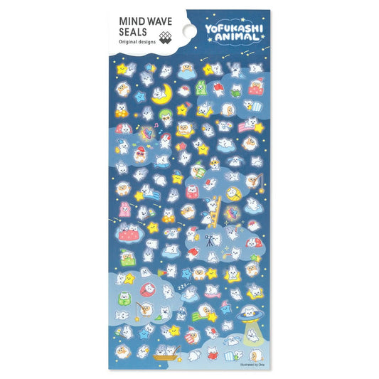 Mind Wave Sticker Sheet - Yofukashi Animal
