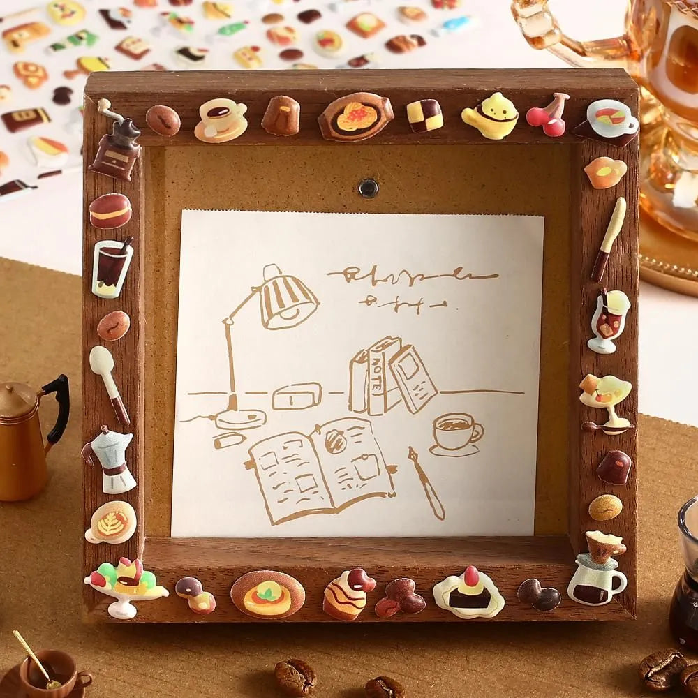 BGM 3D Sticker Sheet - Muni-Muni Vol.2 - Mini Cafe
