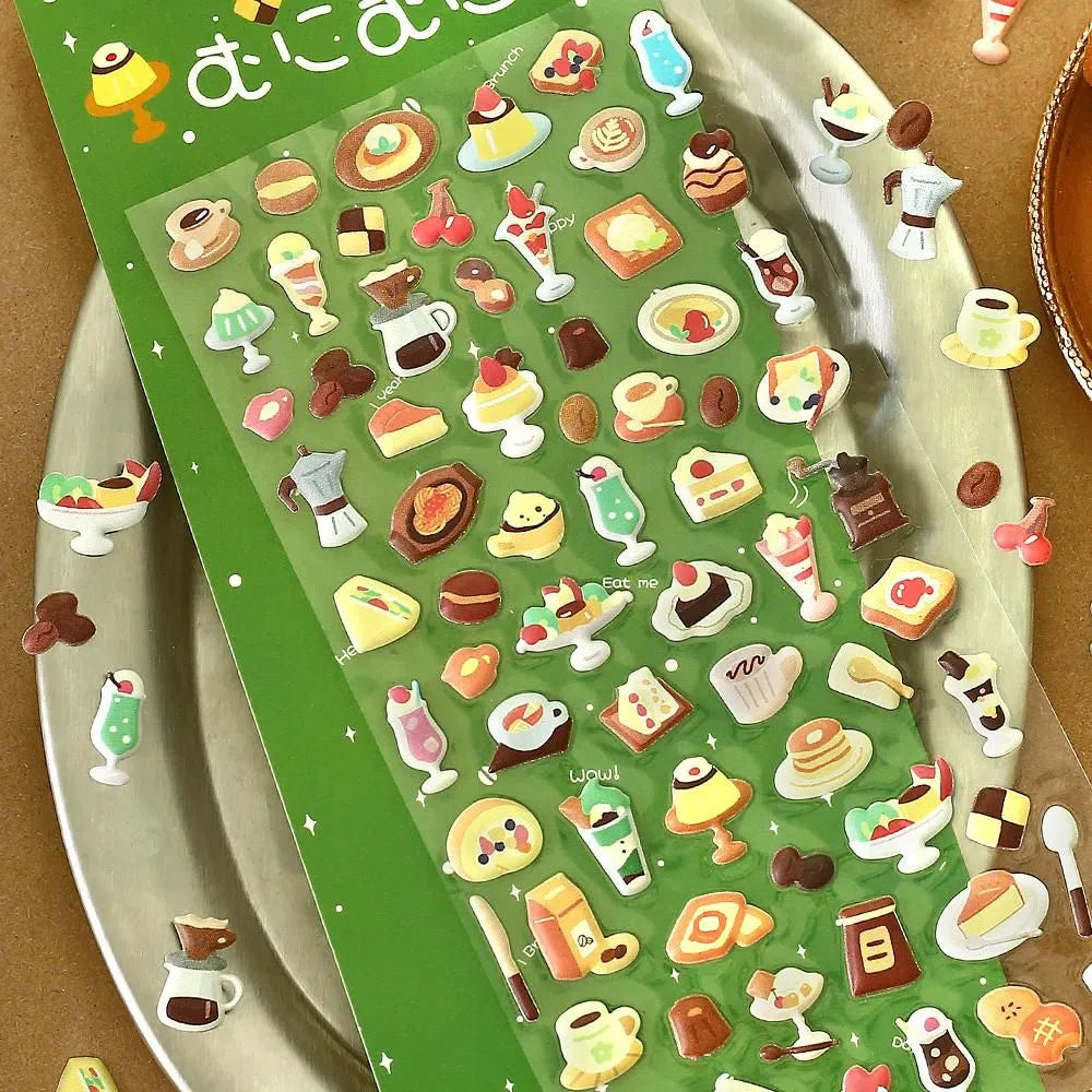 BGM 3D Sticker Sheet - Muni-Muni Vol.2 - Mini Cafe