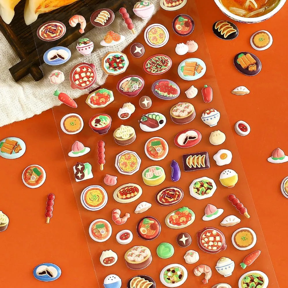 BGM 3D Sticker Sheet - Muni-Muni Vol.2 - Mini Chinese Food