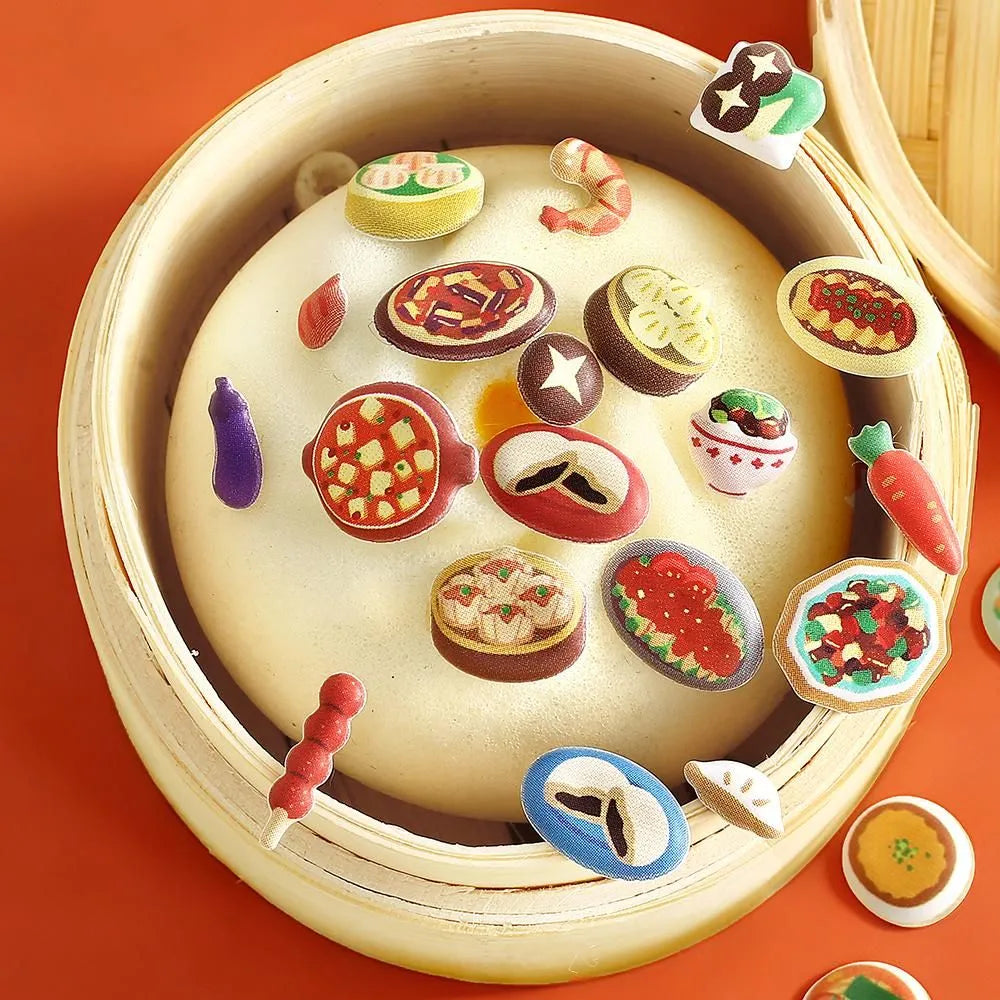 BGM 3D Sticker Sheet - Muni-Muni Vol.2 - Mini Chinese Food