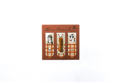 Pottering Cat Magnetic Bookmarks - Mini Dessert Shop 1
