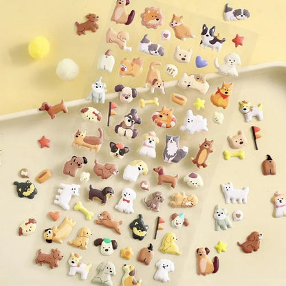 BGM 3D Sticker Sheet - Muni-Muni Vol.2 - Mini Dog
