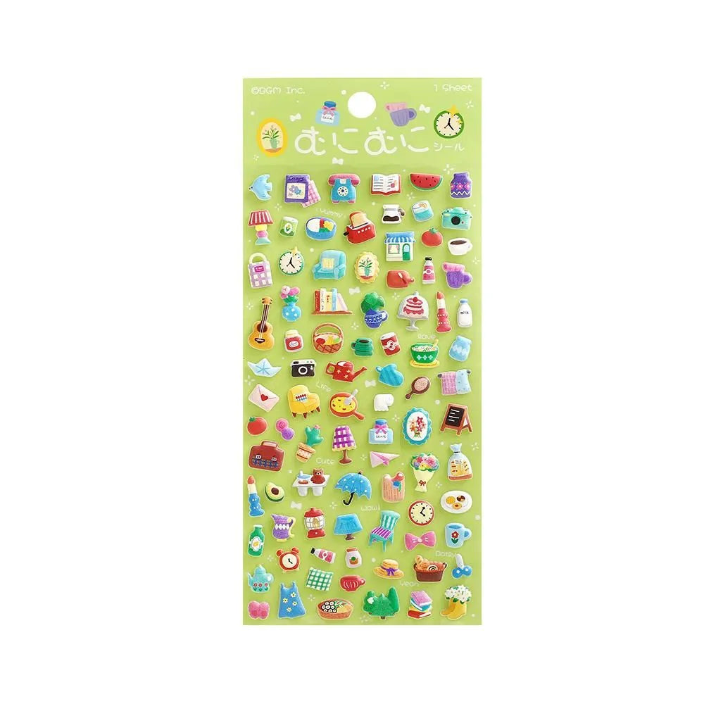 BGM 3D Sticker Sheet - Muni-Muni Vol.2 - Mini Lifestyle