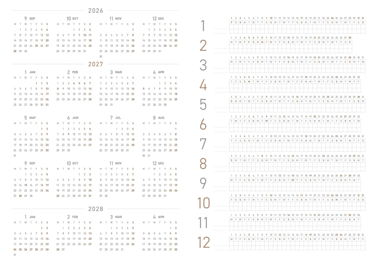 Take A Note - 2027 Mini Planner - A6