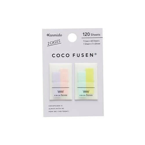 Kanmido Coco Fusen Color Sticky Notes - Mini - Sherbert