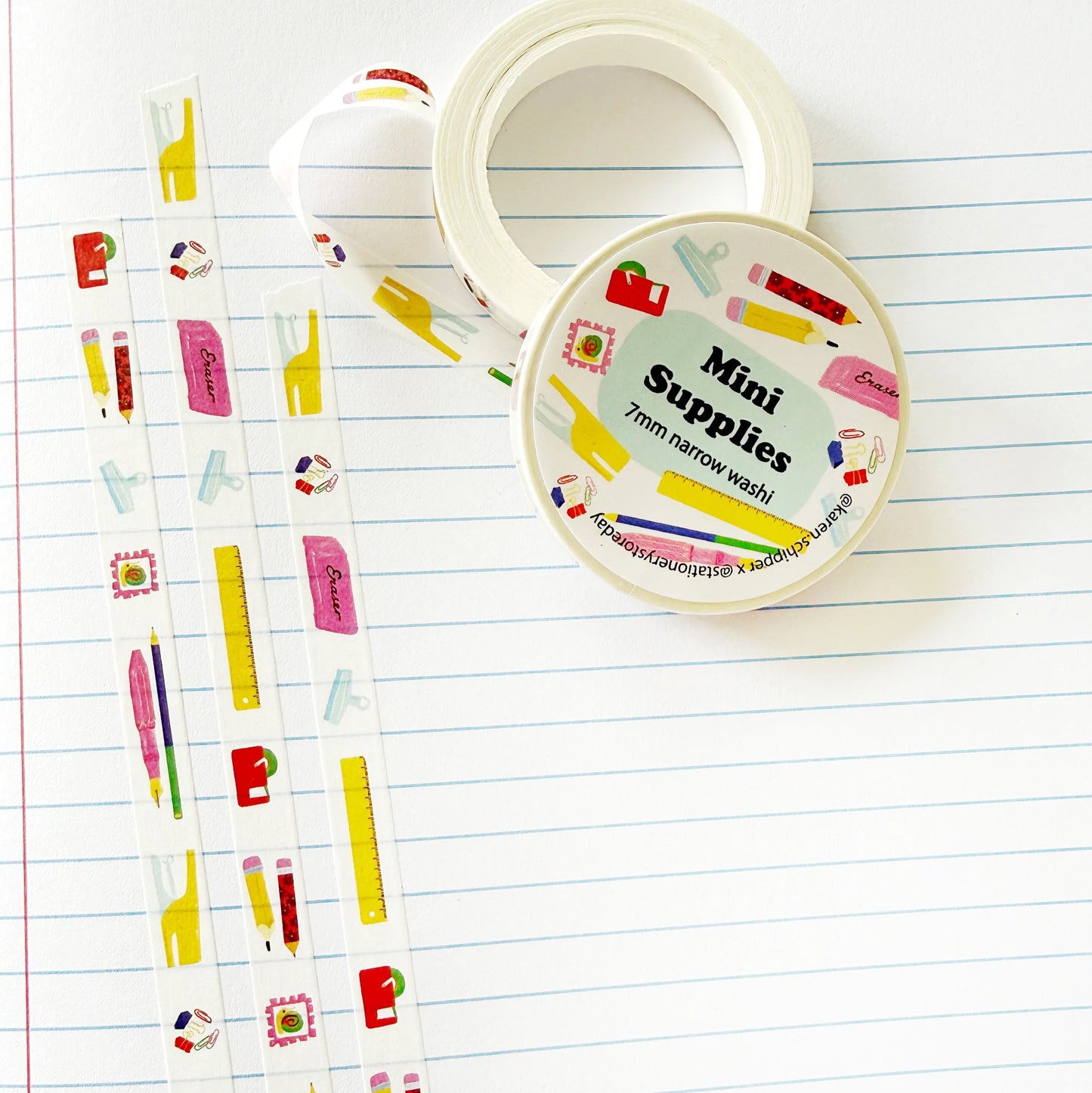 Stationery Store Day - Narrow Washi Tape - Mini Supplies