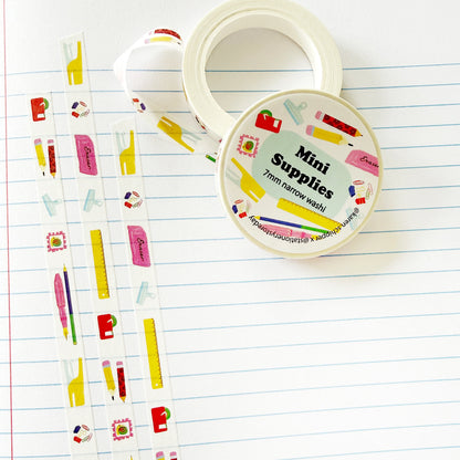 Stationery Store Day - Narrow Washi Tape - Mini Supplies